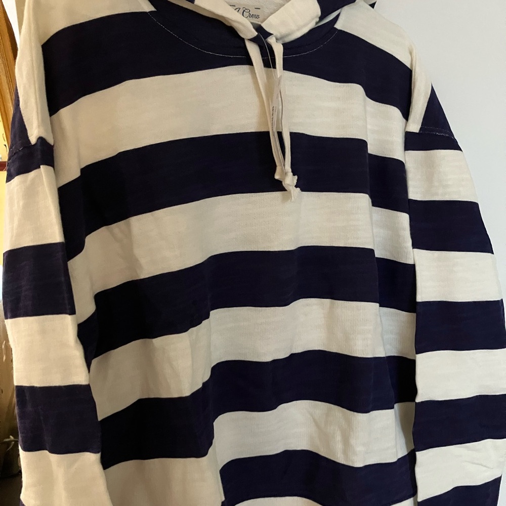 J Crew New Women’s Cropped Cotton Terry Hoodie